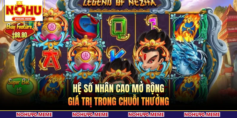 Hệ số nhân cao mở rộng giá trị trong chuỗi thưởng